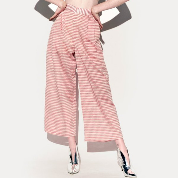 KURT LYLE pleated Jonah Pants Candy check